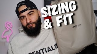 FEAR OF GOD ESSENTIALS HOODIE  Sizing amp Fit  How To Style [upl. by Grantham443]