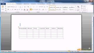 Microsoft Word 20072010  wstawianie tabeli [upl. by Livvie]