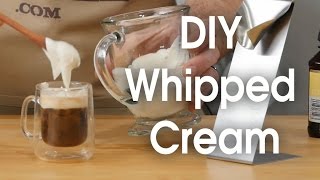 DIY whipped cream in 60 seconds [upl. by Sualohcin898]