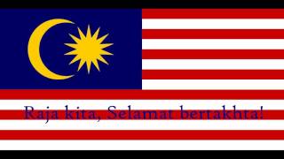 Malaysian National Anthem  Negaraku  Lyrics  translations in subtitles [upl. by Danae]