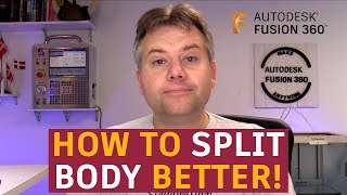 Fusion 360 — Better Split Body You Should Know — Ask LarsLive [upl. by Moraj902]