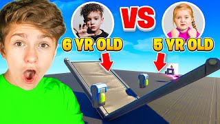 5 YEAR OLD Vs 6 YEAR OLD Youngest Fortnite Players 1v1 [upl. by Ricketts]