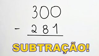 SUBTRAÇÃO  MATEMÁTICA BÁSICA  6° ANO [upl. by Enylecoj869]