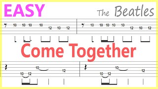 The Beatles  Come Together Guitar Solo TabBackingTrack [upl. by Carlye]