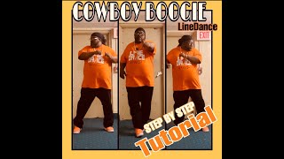 Big Mucci The Cowboi Boogie Line Dance Step by Step Instructional [upl. by Selmore]