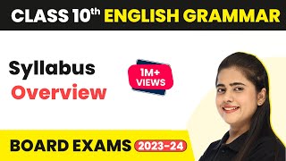 Class 10 English Grammar Syllabus 202324 Overview Class 10 English Grammar Syllabus 202324 CBSE [upl. by Shantha]