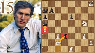 1250000  Spassky vs Fischer  1972  Game 15 [upl. by Epul22]