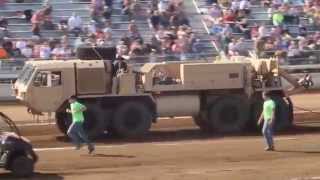 Oshkosh M984A4 HEMTT Wrecker Truck Pull [upl. by Sibbie530]