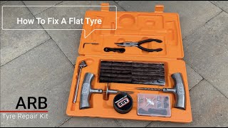 ARB TYRE REPAIR KIT HOW TO PLUG A PUNCTURED TYRE [upl. by Laeria247]