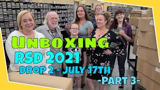 Unboxing Record Store Day 2021 Drop 2  July 17th  Vinyl Records  RSD [upl. by Karlotta]