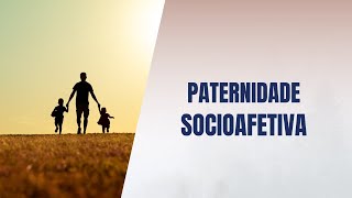 Paternidade socioafetiva [upl. by Ynnaf315]