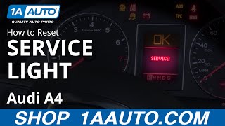 How to Reset Service Light 0409 Audi A4 [upl. by Alyakam]