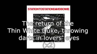 Station to Station  David Bowie  Lyrics [upl. by Pippo]