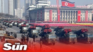 North Korea 70th Anniversary Military Parade 2018 FULL [upl. by Gnaig]