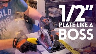 How To Cut Aluminum Plate At Home  DIY [upl. by Naujej]