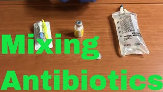 Mixing Antibiotics Guide [upl. by Damalus]