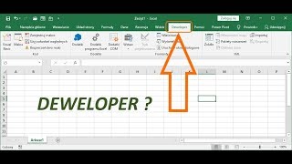 Jak włączyć kartę DEWELOPER w Excel [upl. by Sybila]