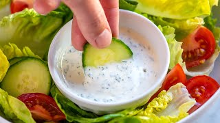 Easy Homemade Ranch Dressing Recipe [upl. by Cathee205]