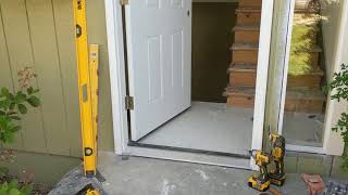 Jeld Wen Front Door Installation  Really crappy products and craftsmanship PART 1 [upl. by Mamoun54]