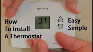 How To Install Replace A Thermostat [upl. by Nahtam]