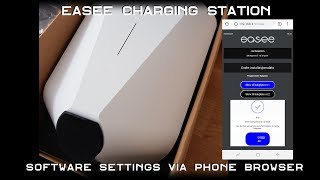 Easee charging box software settings  installation [upl. by Dacia251]