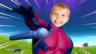 The CUTEST Kid RAPS and SINGS In Fortnite Battle Royale Chapter 2 Season 2 Funny Moments [upl. by Ynnav187]