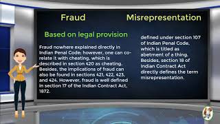 What is Difference Between Fraud amp Misrepresentation [upl. by Aisiat]