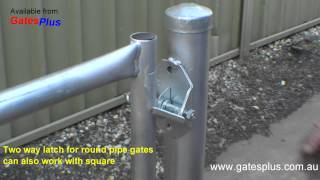 Gate Latch 2 way for round pipe and square [upl. by Bowers]