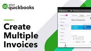 Create Multiple Invoices in QBO Advanced  QuickBooks [upl. by Ahsieuqal]