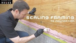 Sealing Framing to Foundation [upl. by Rolan]