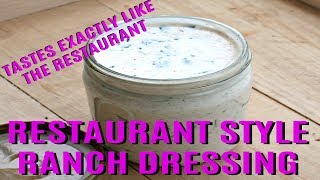 DIY Ranch Dressing Recipe Restaurant Style  Homemade Ranch Salad Dressing Recipe [upl. by Amargo]