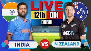 🔴 Live Champions Trophy India vs New Zealand Match 12  Live Cricket Match Today  IND vs NZ [upl. by Haem]