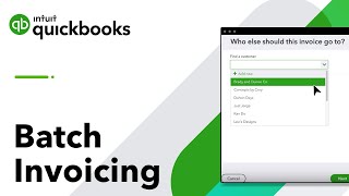 Batch invoices send hundreds at once  QuickBooks Online Advanced [upl. by Ellednek]