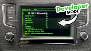 VW Discover Media MIB2 Developer Mode amp Green Menu activation [upl. by Bertine]