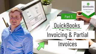 Invoicing amp partial invoicing Quickbooks part 5 [upl. by Urdna86]