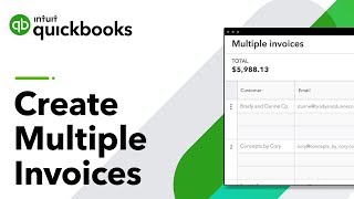 How to Create Multiple Invoices in QBO Advanced  QuickBooks [upl. by Nirrat]