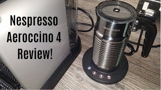 Nespresso Aeroccino 4 Milk Frother Review  Worth upgrading from the Aeroccino 3 [upl. by Adnarrim]