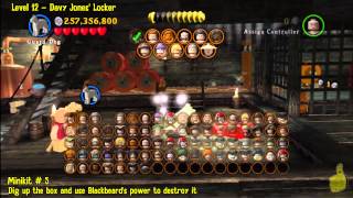 Lego Pirates of the Caribbean Level 12 Davy Jones Locker  FREE PLAYMinikits and Compass  HTG [upl. by Iilek657]