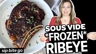 Sous Vide RIBEYE Steak FROZEN Or Fresh MEAL PREP [upl. by Nuahsed]