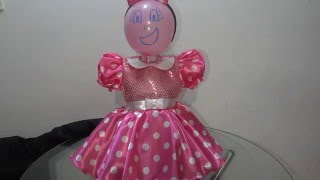 VESTIDO MINNIE ROSA  ROJO  DISFRAZ [upl. by Mcneil]