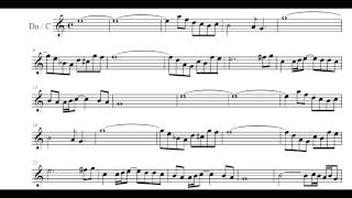 Air  Bach Play Along C sheet music [upl. by Nannoc]