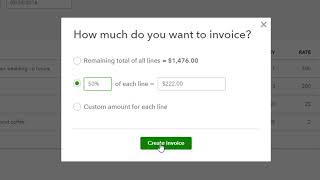 QuickBooks Online Progress Invoicing Tutorial  CAN [upl. by Nosimaj]