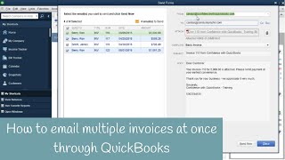 How to email multiple invoices at once from QuickBooks [upl. by Reba481]