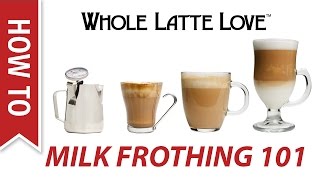 Milk Frothing for Beginners [upl. by Chuch]