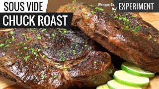 Sous Vide CHUCK ROAST Steak Experiment [upl. by Ytinav987]