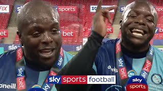 Best postmatch interview ever 🤣🙌 Akinfenwa celebrates Wycombes promotion [upl. by Ainer280]