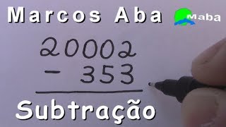 SUBTRAÇÃO  Com Marcos Aba [upl. by Bronez]