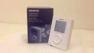 Siemens RDH10GB Wired Digital Programmable Room Thermostat [upl. by Constancia]