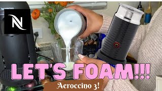 How To Foam Milk With Aeroccino 3 Make Coffee With Foam Tips amp Tricks  Easy Foamed Latte Recipe [upl. by Tess]