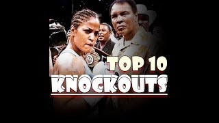 Laila Ali Top 10 Knockouts [upl. by Nale]